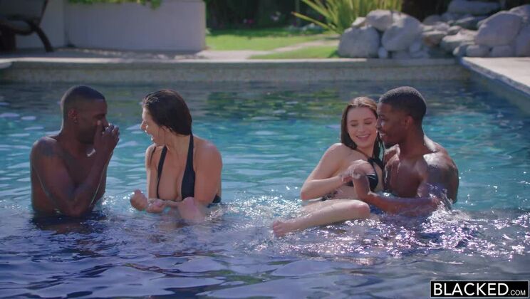 [BLACKED] - Deepthroat and Doggystyle with Big Ass and Big Tits - Lana Rhoades - Isiah Maxwell - Leah Gotti - Jason Brown