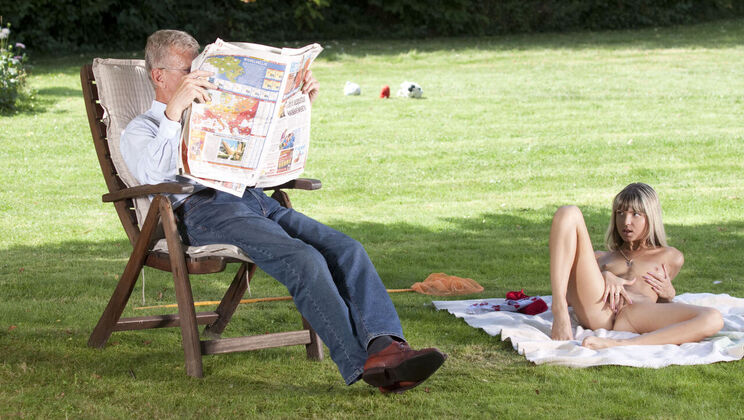 [Oldje] - Outdoor Orgy with Young Gina - Gina Gerson - Scott