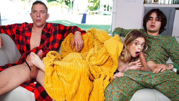 [Brazzers] - Blonde Ballerina Blowjob for Stepdad - Mick Blue - Molly Little - Elias Cash