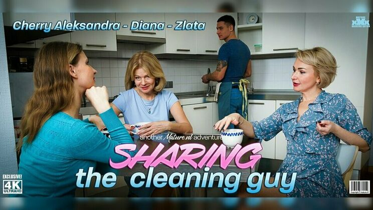 [Mature.nl] - Busty Beauties Take Turns Sucking and Fucking One Lucky Dude!