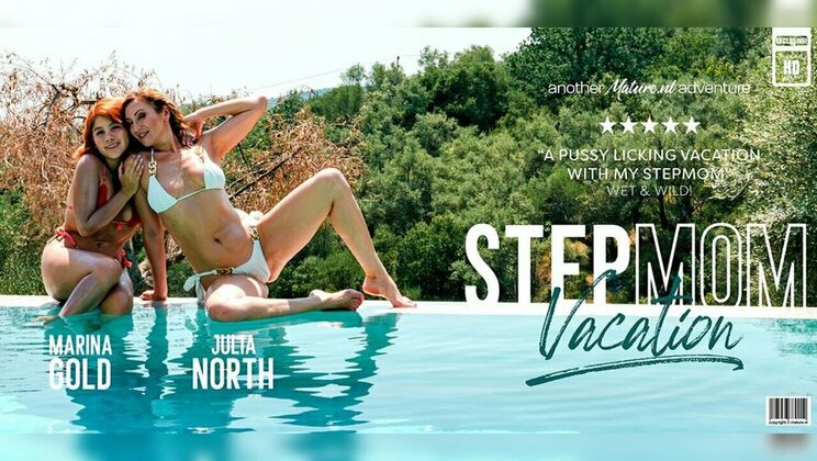 Big Tits Stepmom Julia North Gets Pussy Licked by Marina Gold on Holiday