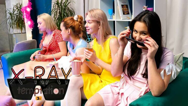[ClubSweethearts] - X-Ray Temptation 3: Blonde & Brunette Teens Fingering and Pussy Licking