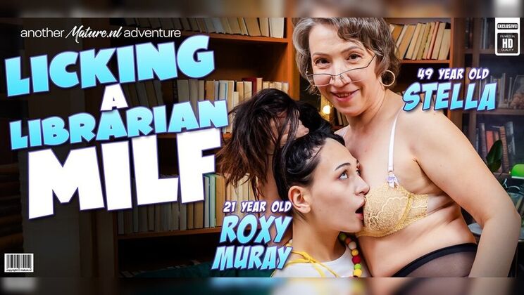 Young babe Roxy Muray enjoys 69 with older MILF Stella V