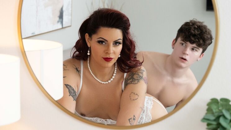 [TransAngels] - Latina MILF June Ferrari’s Big Ass Drives Stepson Crazy - June Ferrari - Silas Brooks