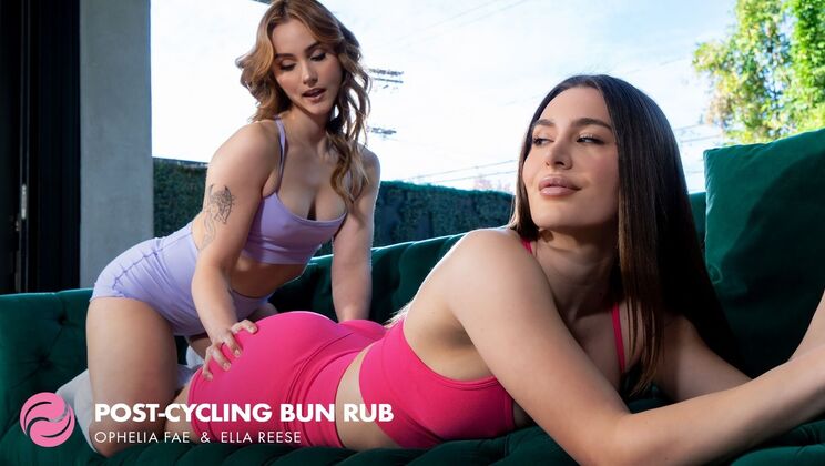 Lesbian Fitness Babes Ella Reese Ophelia Fae Outdoor Pussy Licking