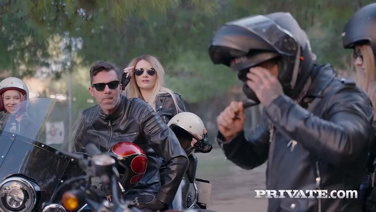 Horny Biker Sluts: Masturbation, Orgy, and Big Facial Cumshot