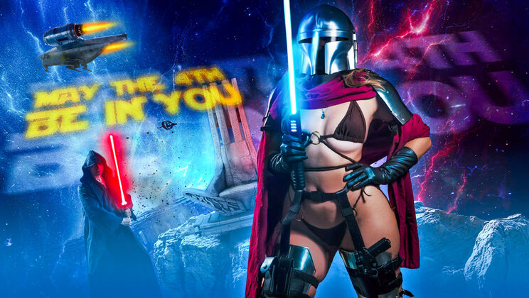 Blonde River Lynn Takes a Facial in Star Wars Parody