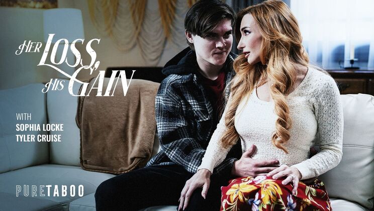 Sophia Locke takes Tyler Cruise's big cock deep throat and gets creampie